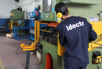 PUNCHING IS MADE BY ECCENTRICAL PRESS